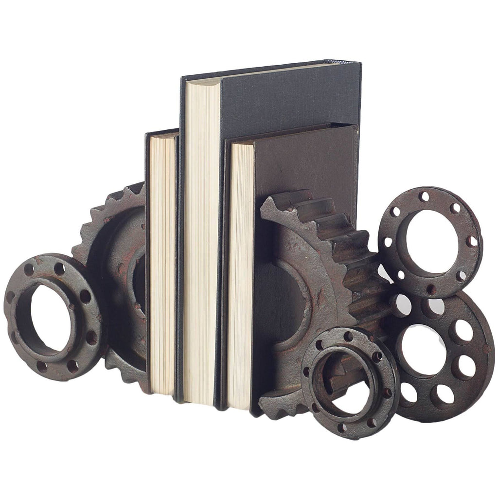 Black Matte Industrial Resin Bookend T70454