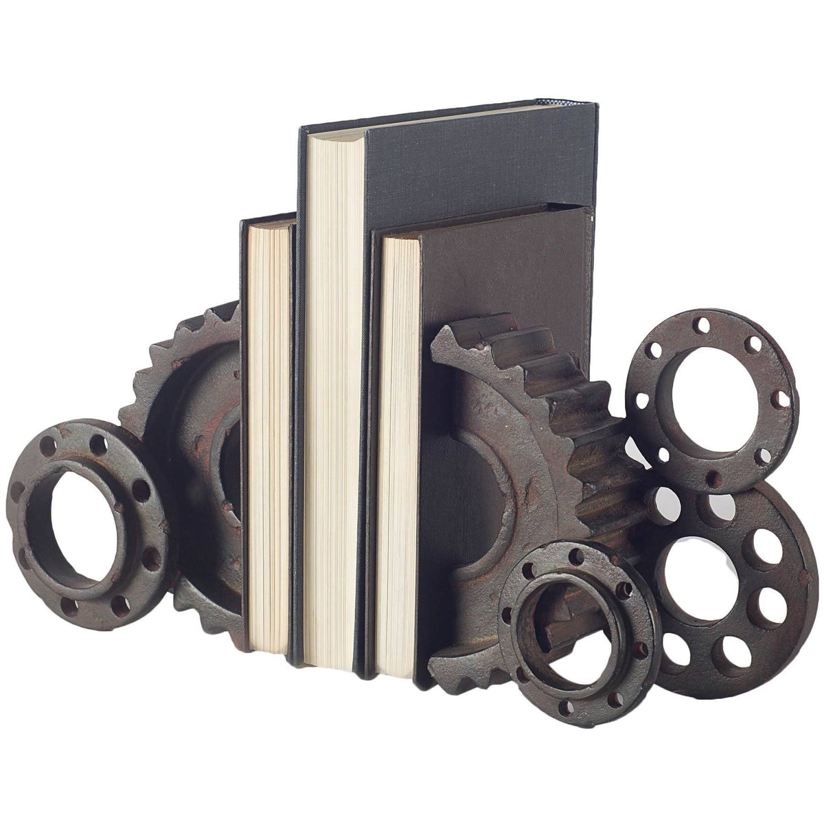 Black Matte Industrial Resin Bookend T70454
