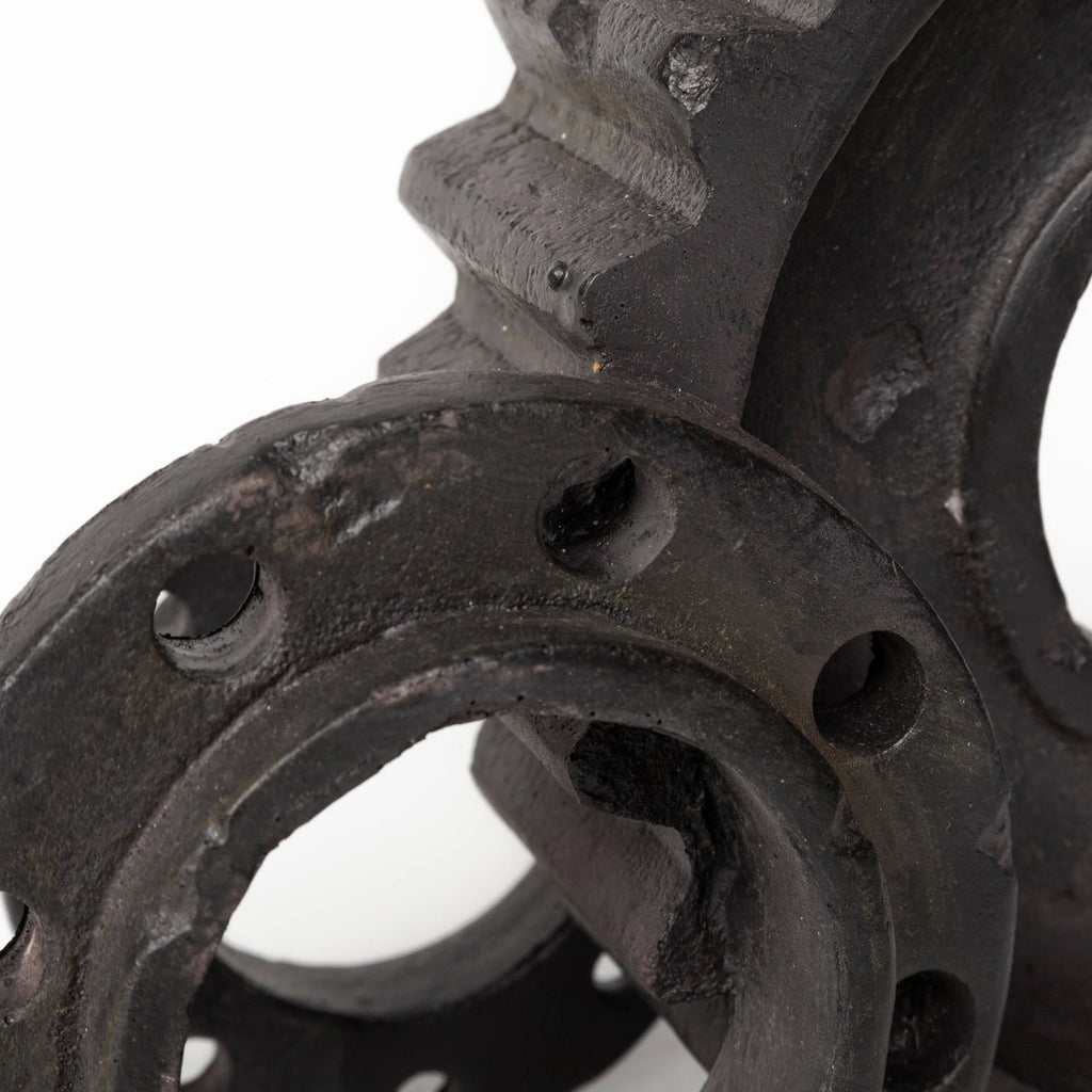 Black Matte Industrial Resin Bookend T70454