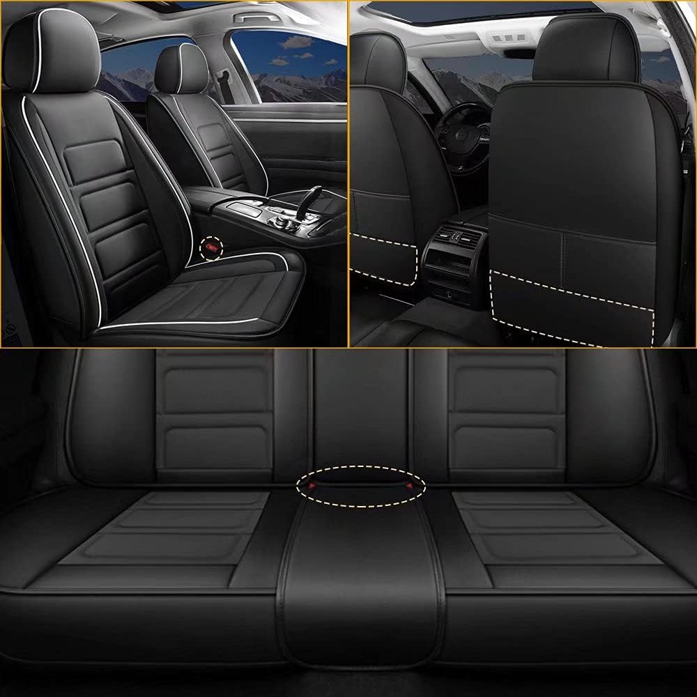 Waterproof Faux Leather Full Set Car Seat Covers C822
