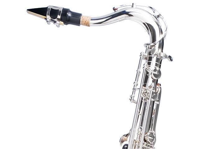 Nickel Plated B Flat Tenor Saxophone with Case and Mouthpiece V954