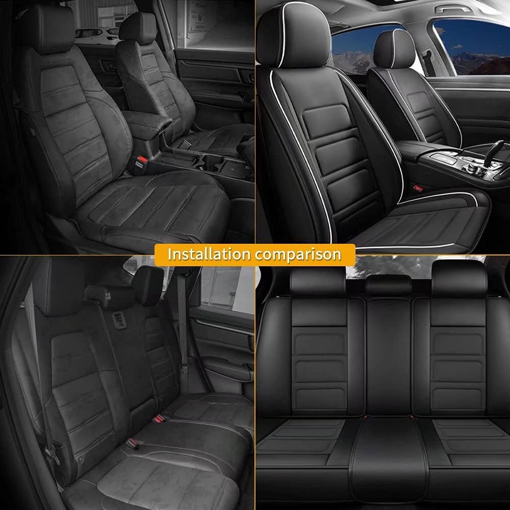 Waterproof Faux Leather Full Set Car Seat Covers C822