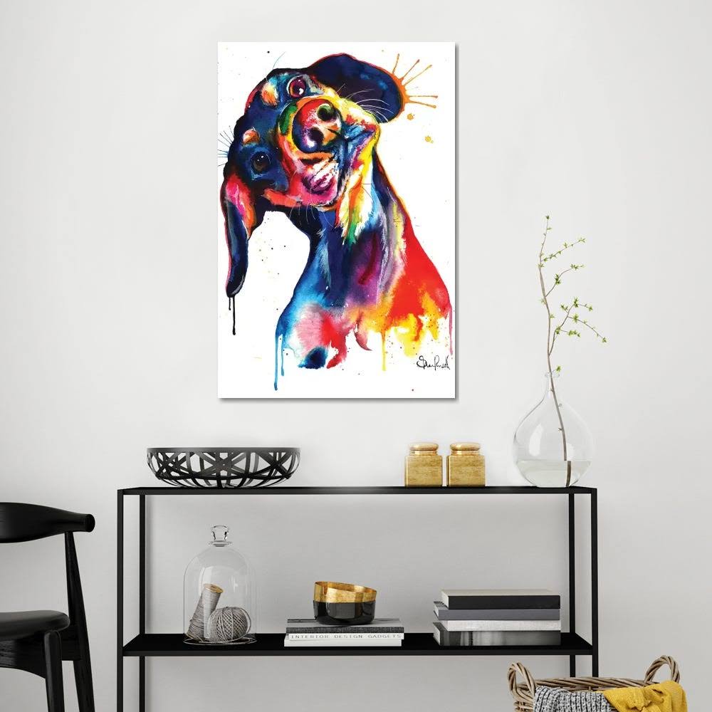 Dachshund Canvas Wall Decor Prints A251