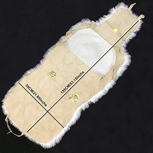 Beige Faux Sheepskin Fur Car Seat Cover F2821