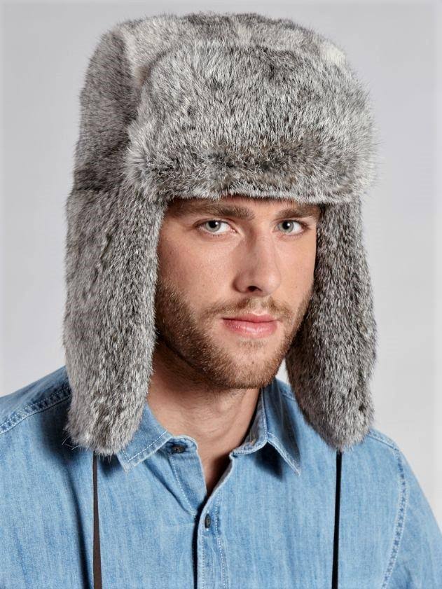 Grey Trapper Hat Q542
