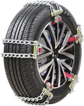 Snow Chains for Car, Anti Slip, Tire Width 165-275mm, Heavy Duty, Pack of 2 U144
