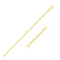 14k Yellow Gold Figaro Chain Necklace 1.9mm V33637