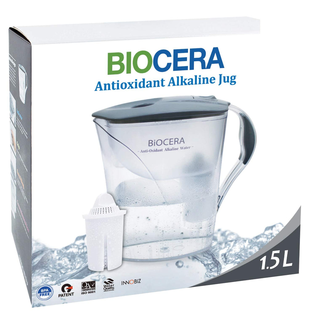 Alkaline Antioxidant Water Filter Pitcher with 1 Free Cartridges J277