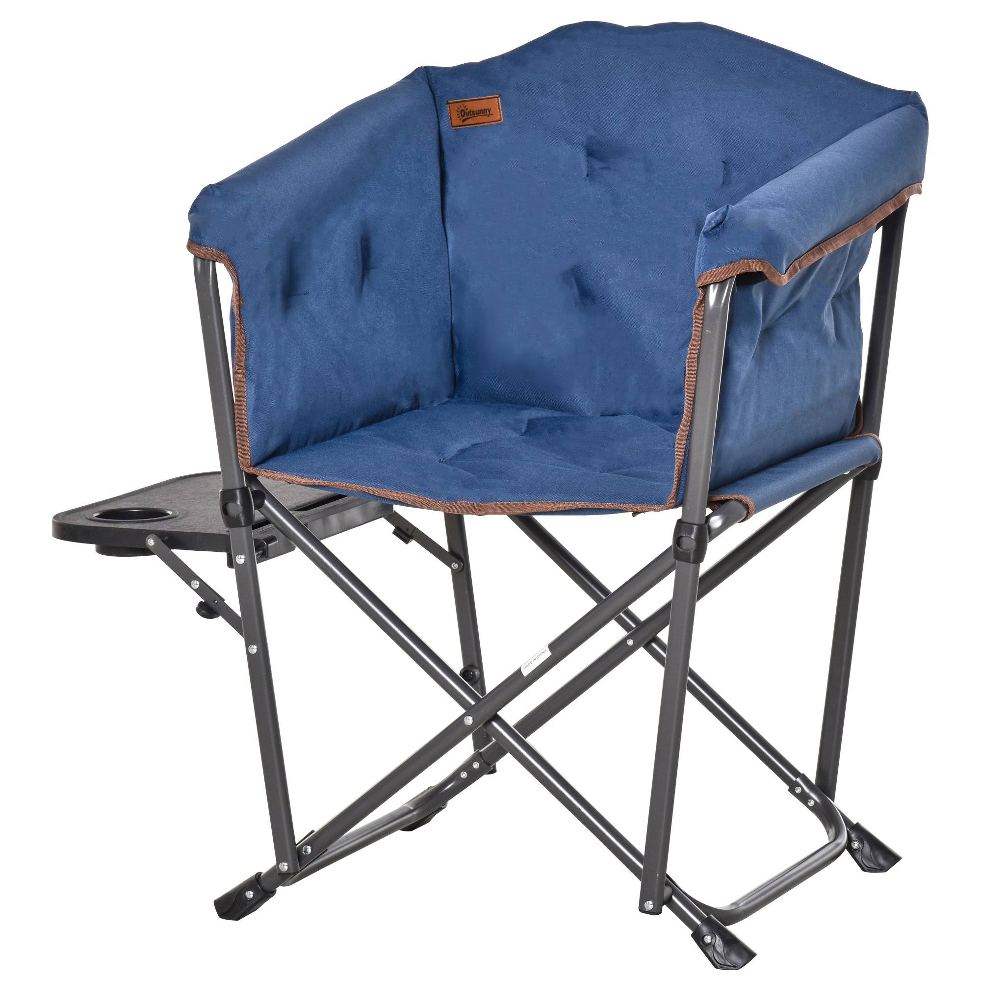 Oversize Padded Director Lawn Chair with Side Table L156108