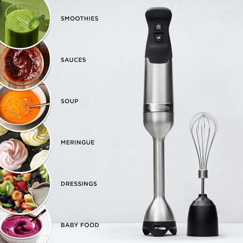 5-Speed Immersion Blender Bundle, 625-Watt Motor, Stainless Steel/Black T13821