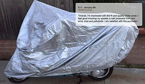 Scooter Cover with Reinforced Securing Straps and Storage Bag R3781