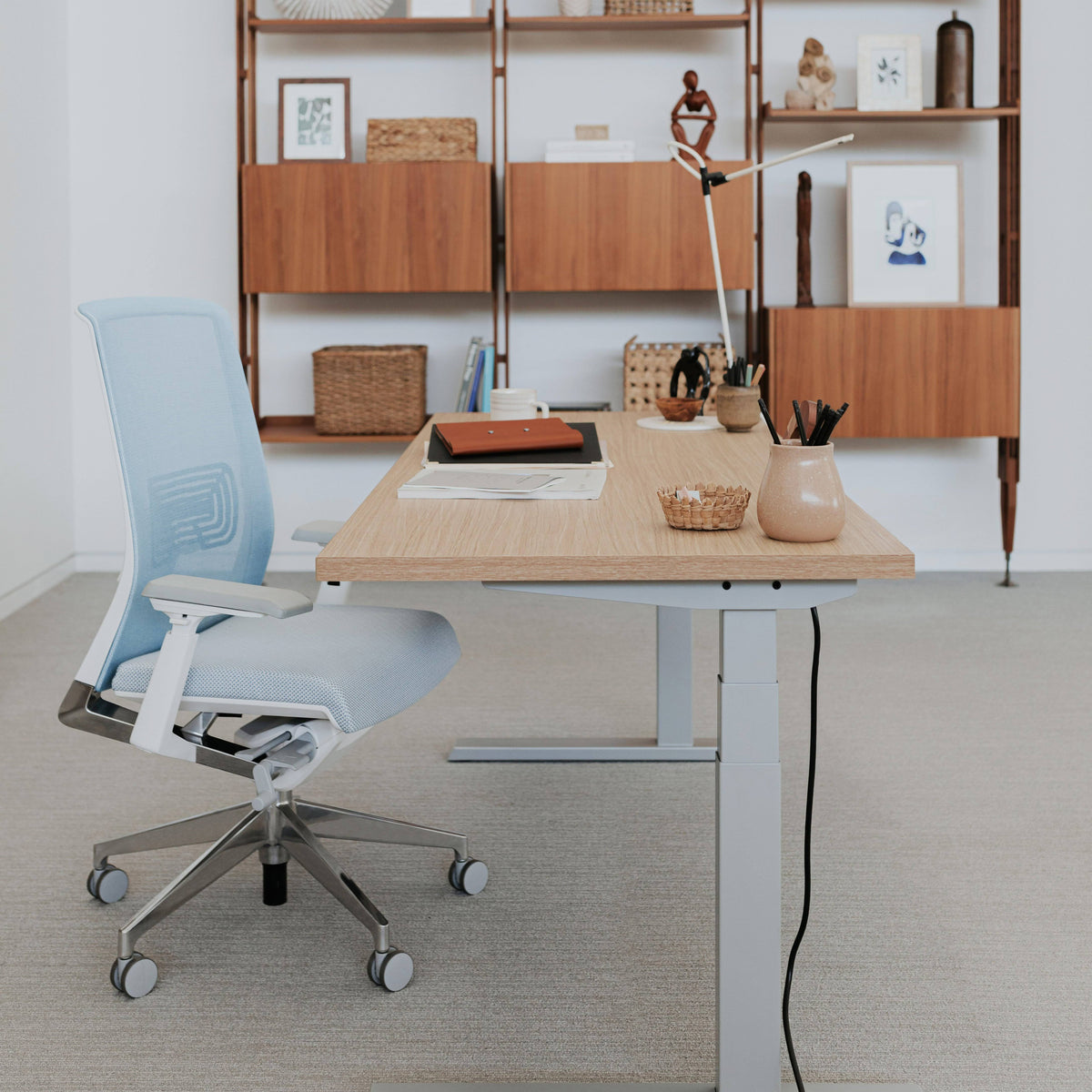 Fog Office Chair with Height Adjustable Arms A4820