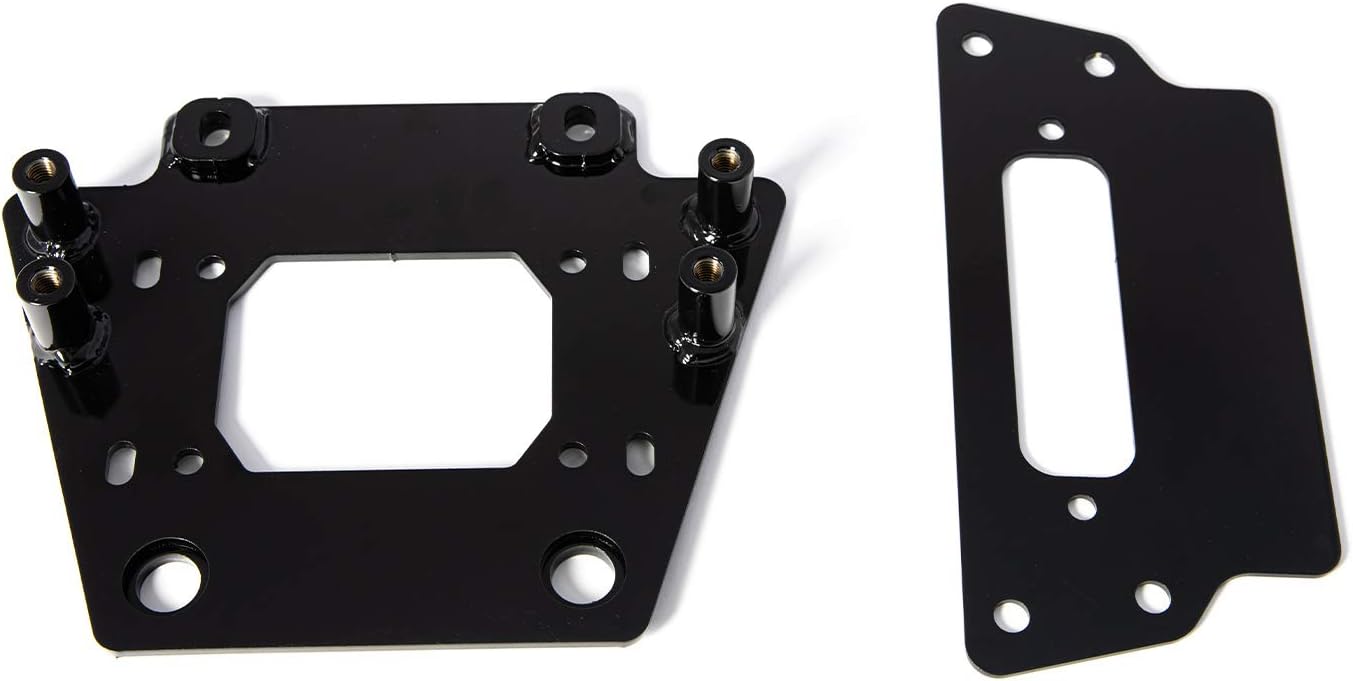 Heavy-Duty Steel Winch Mounting Plate Pack of 2 D43487