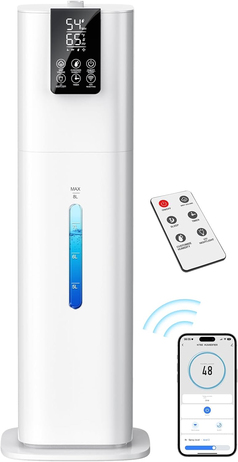 8L Top Fill Cold Mist Humidifier with Remote Control M4470