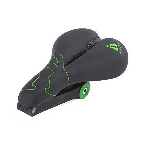 White Bicycle Saddle Lock F5790