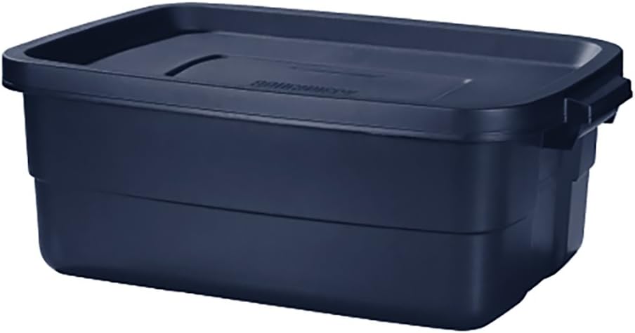10 Gallon Dark Indigo Metallic Storage Box U132408