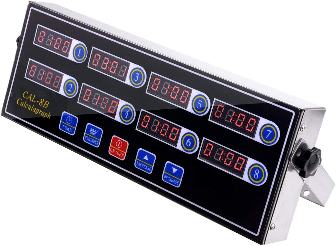 8 Channels Stainless Steel Kitchen Timer L70711