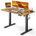 Black 55" x 28" Electric Standing Desk with Drawers C4349
