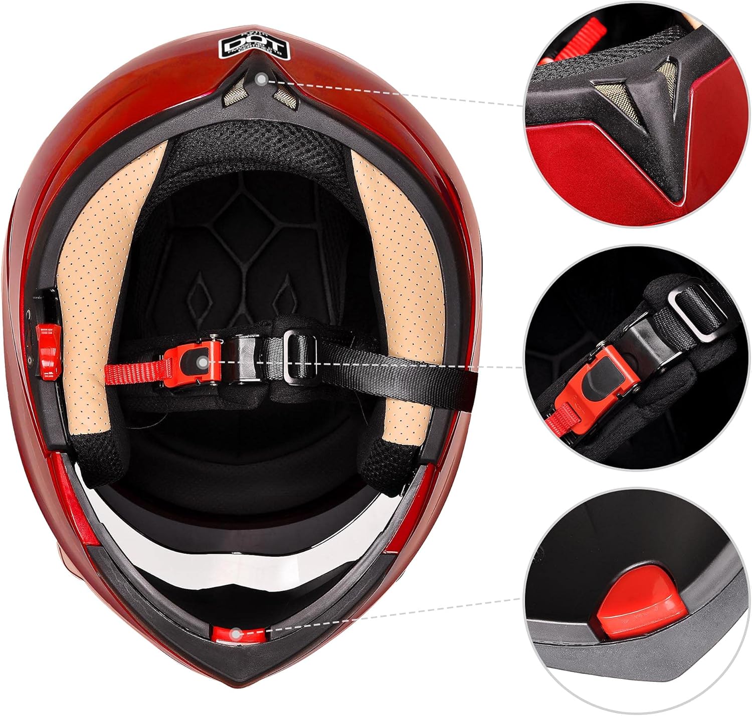 Full Face Bluetooth Motorcycle Helmet Flip Up Modular Helmet Dual Visors L719