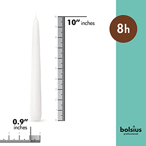 Long White Taper Candles, 30 Count, 10-inch Unscented Candlesticks K846269