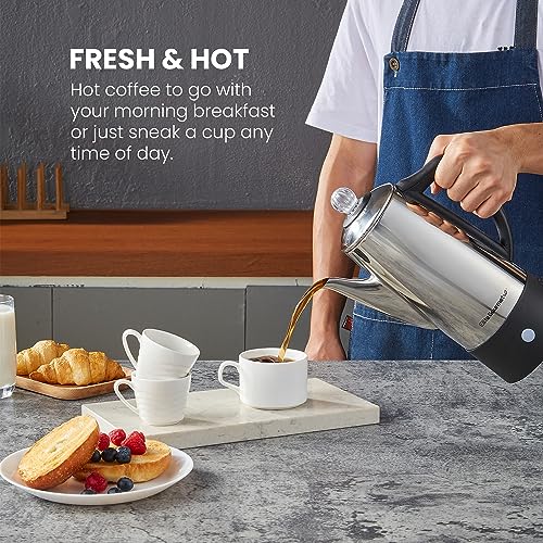 12-Cup Stainless Steel Electric Coffee Percolator W283