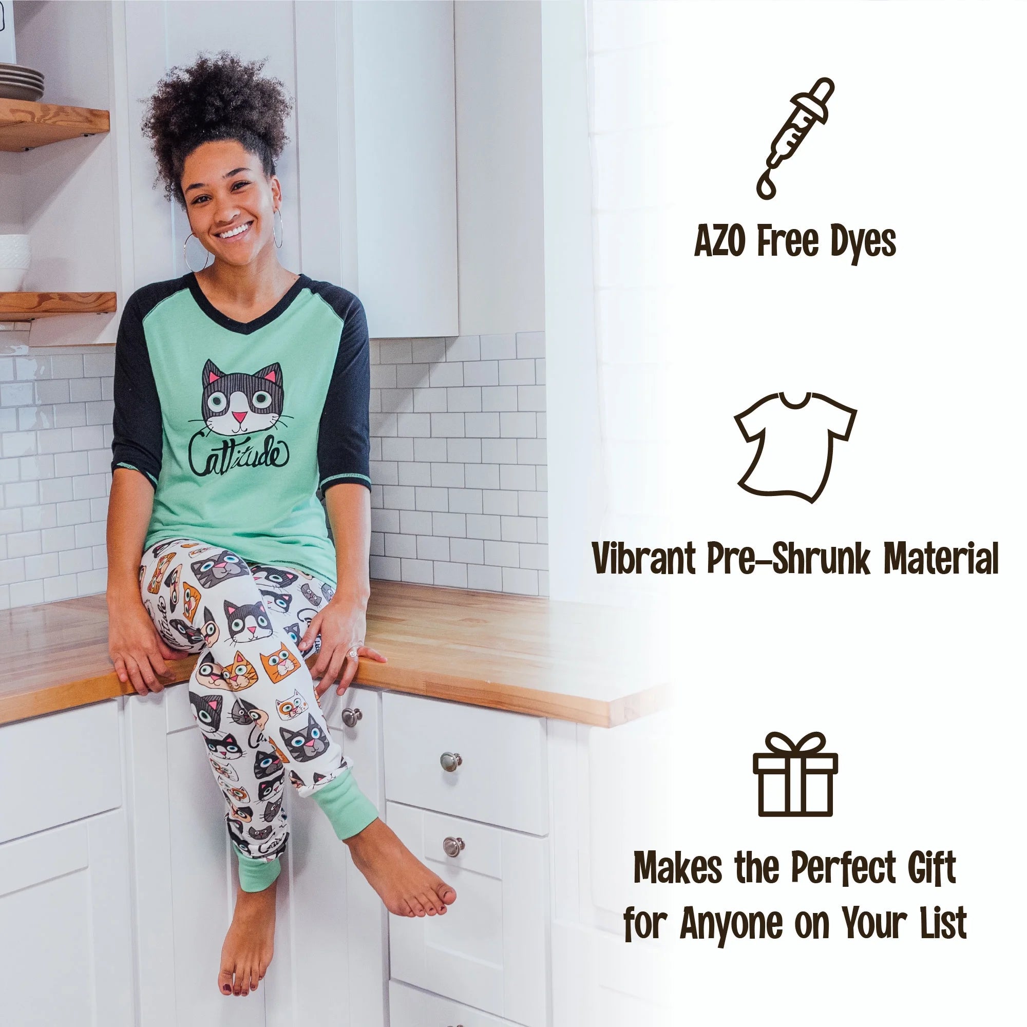 Sushi Print Pajama Leggings and Tall Tee Set B54115