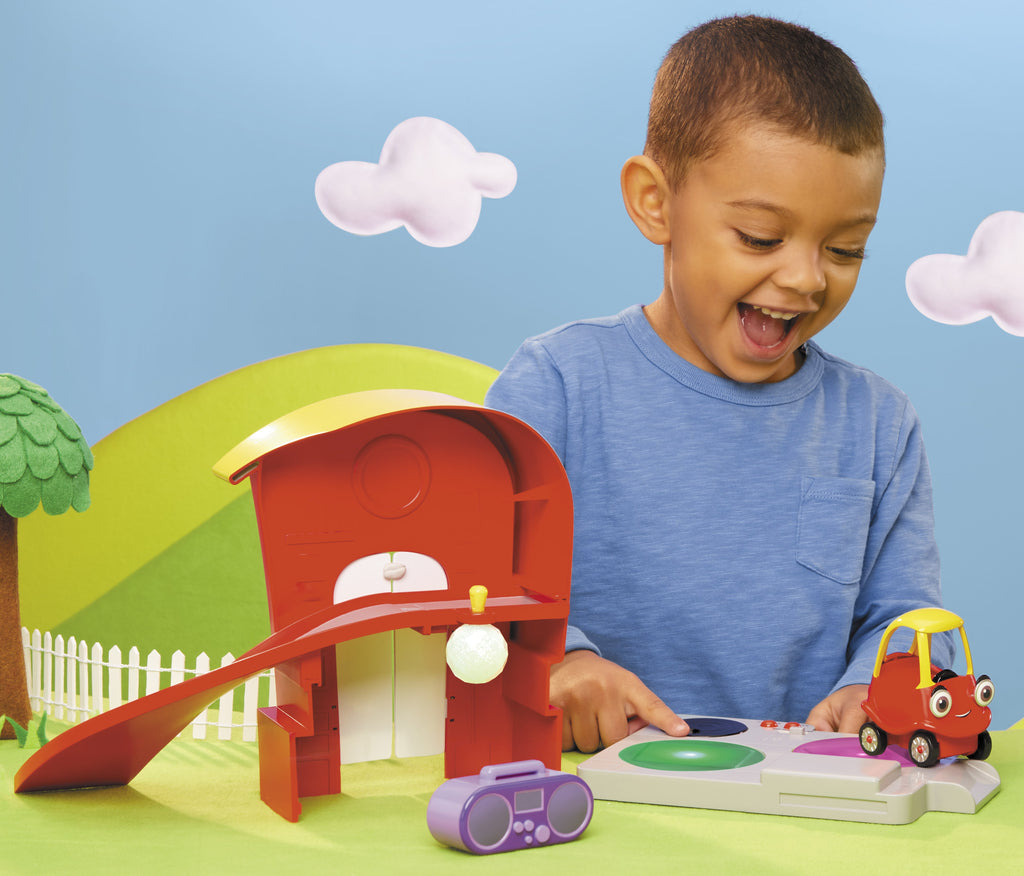 Musical Playset with Lights and Sounds and Mini Push and Play Vehicle H19608