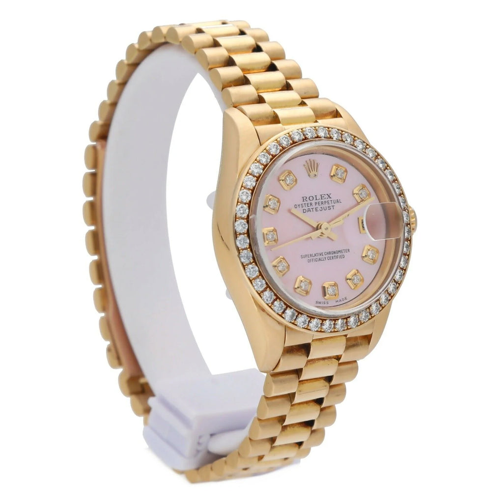 18k Yellow Gold Automatic Ladies Watch E611214