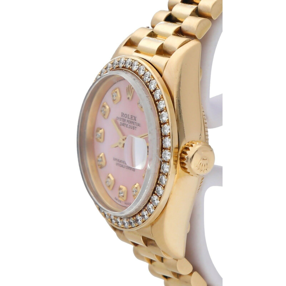 18k Yellow Gold Automatic Ladies Watch E611214