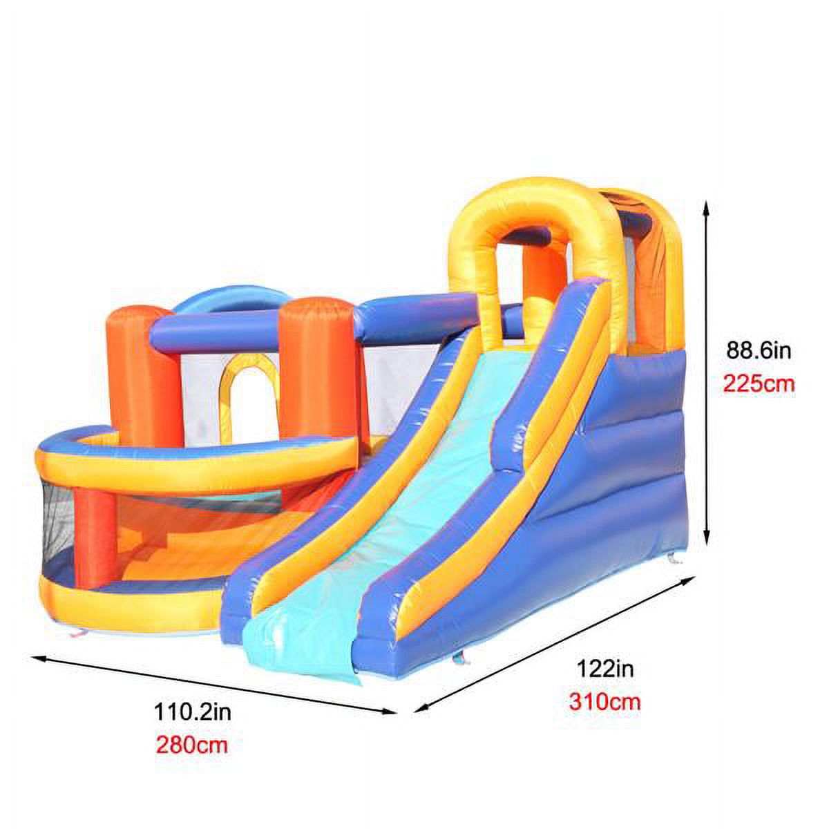 Inflatable Bounce House Slide Bouncer with Basketball Hoop Climbing Wall P819114