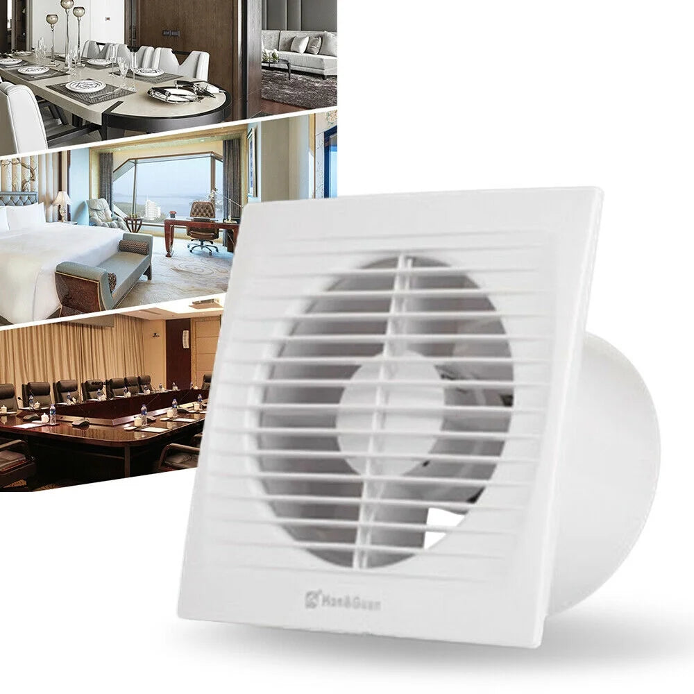 Wall-Mounted Square Exhaust Fan 6" Ventilation Extractor Fan 110V Y2002