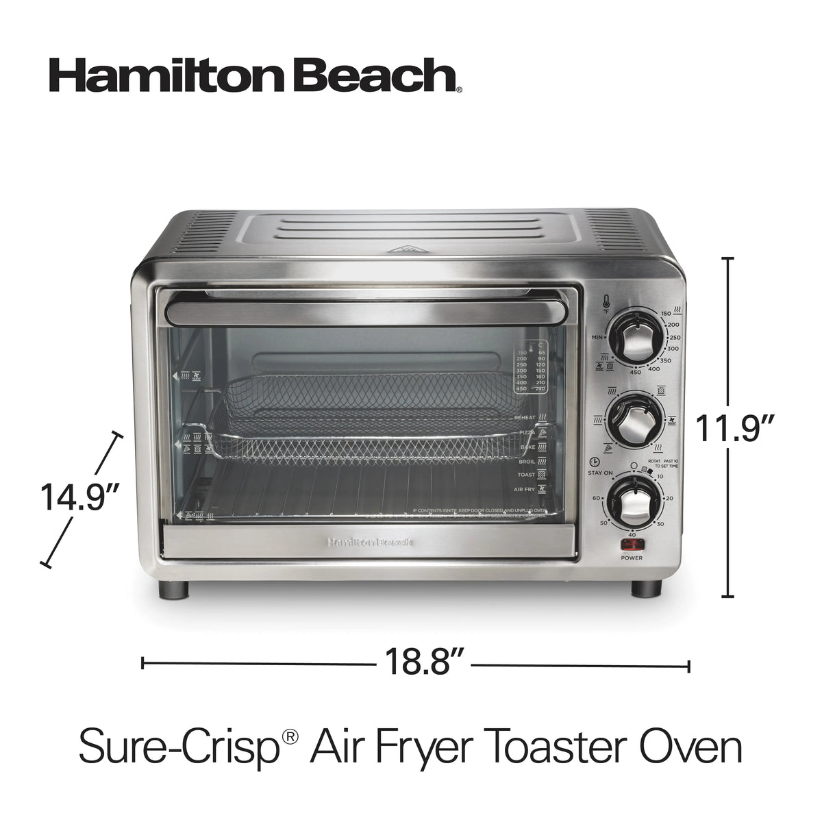 Stainless Steel 6 Slice Air Fryer Toaster Oven J13731