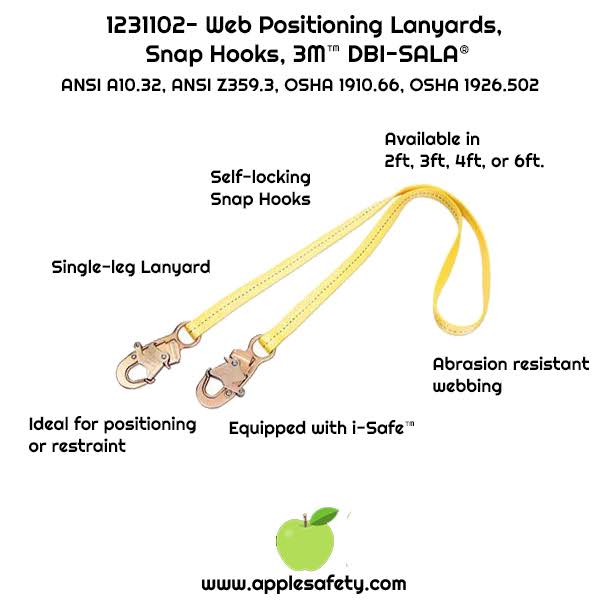 Sala Web Positioning Lanyard 4 Feet S366